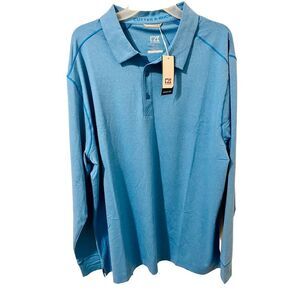 Cutter & Buck Men's Drytec UPF 50+ Size: 1XB/1TG Long Sleeve Polo Shirt